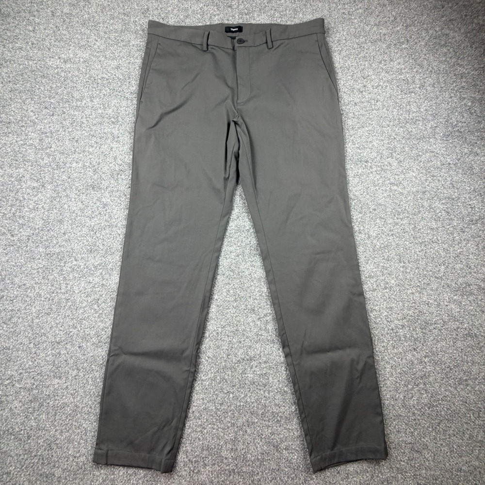 Theory Mens Zaine SW Neoteric Slim Fit Chino Pants Charcoal Grey 36 F0877210 - Picture 2 of 12